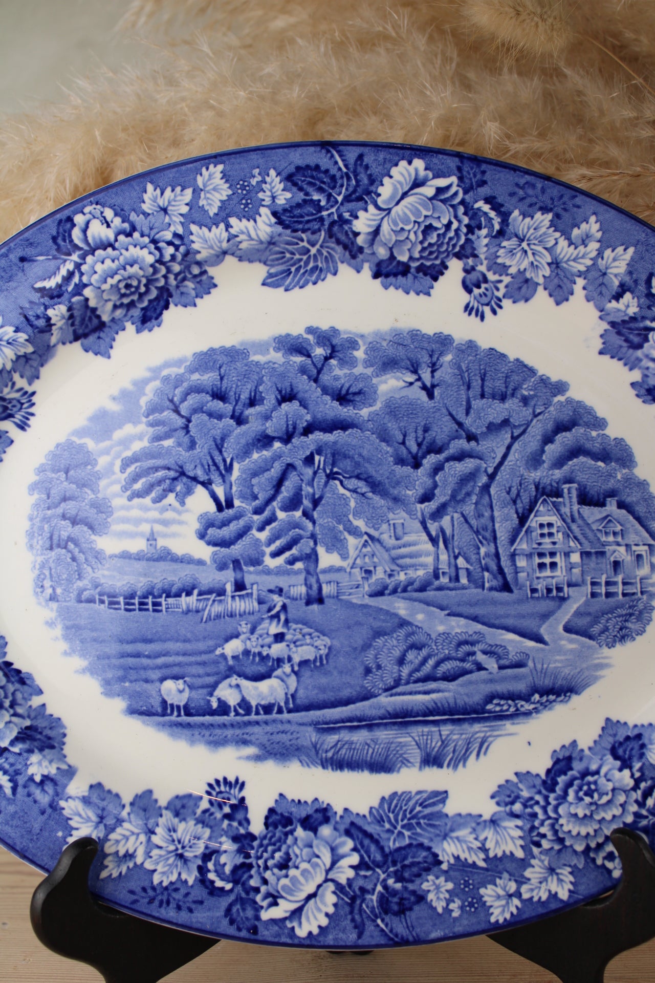 Enoch Woods Ware Blue and White Small Platter