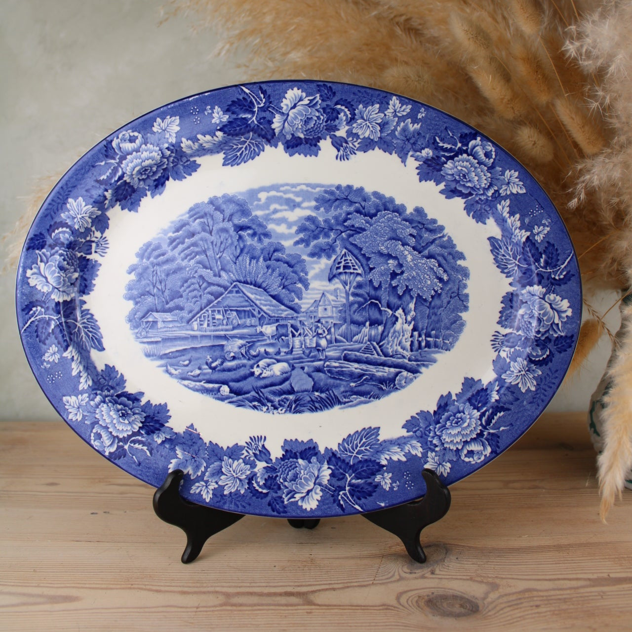 Enoch Woods Ware Blue and White Large Platter