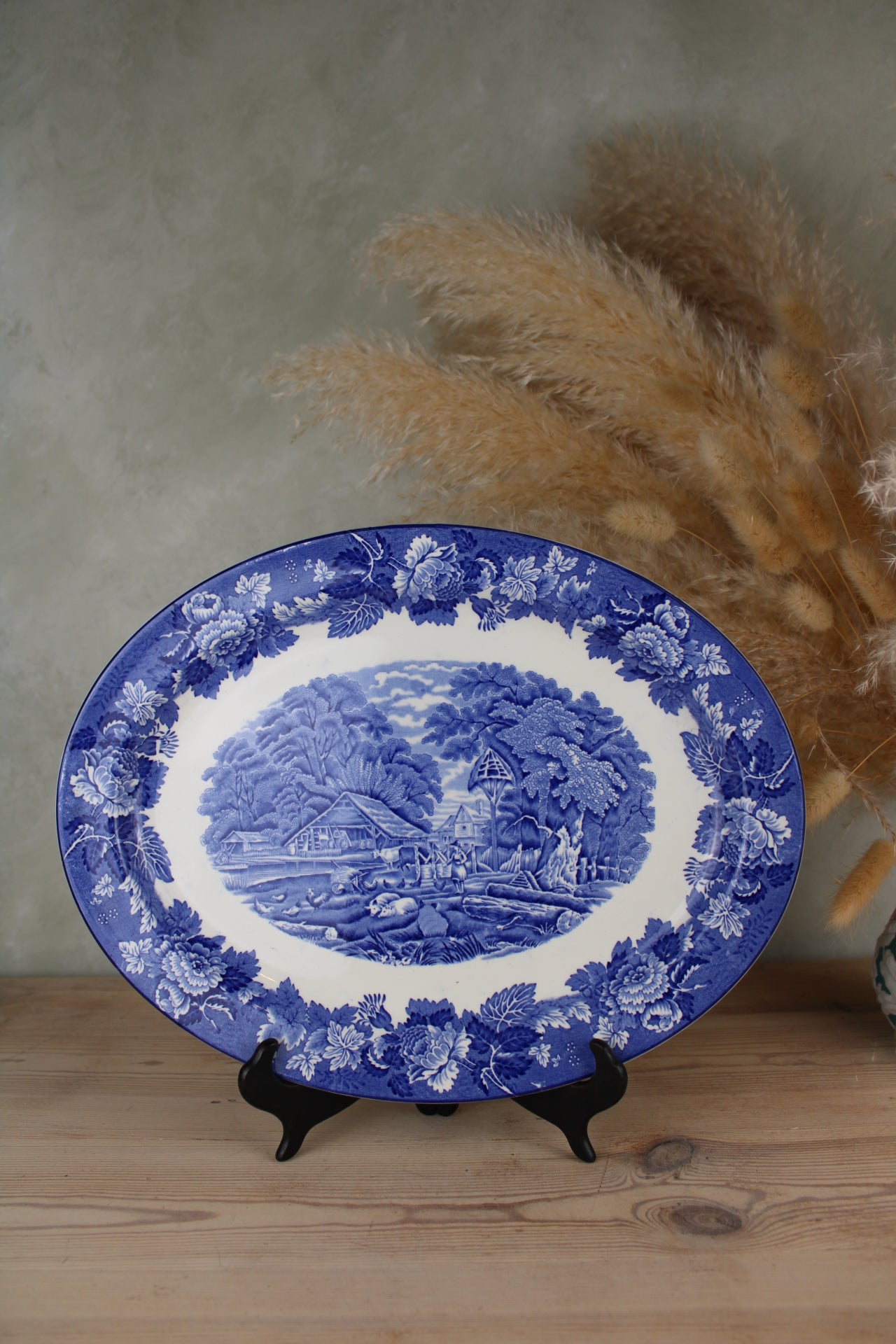 Enoch Woods Ware Blue and White Large Platter