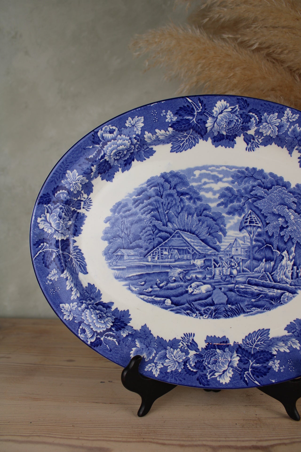 Enoch Woods Ware Blue and White Large Platter