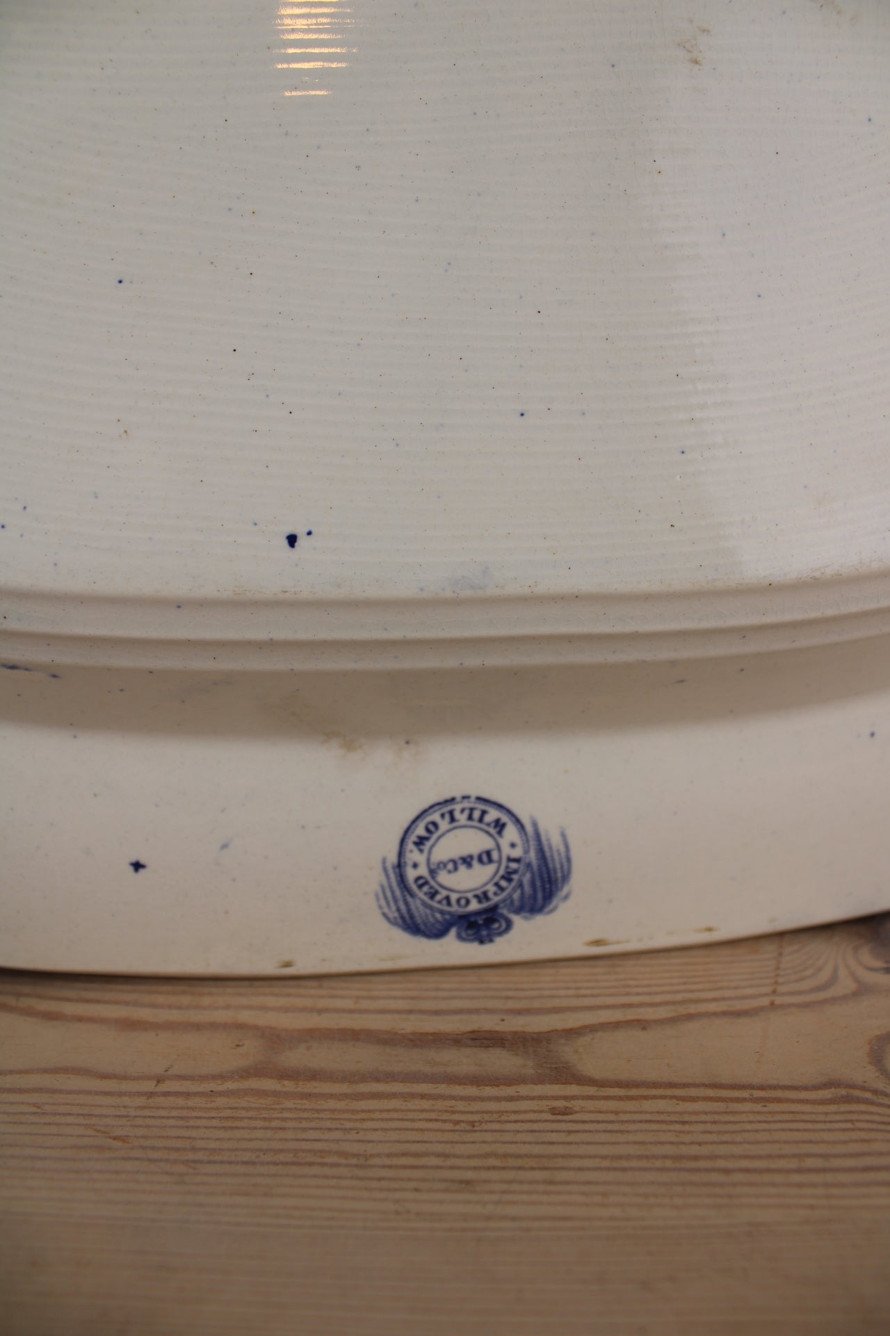 Extra Large Blue and White Old Willow Platter