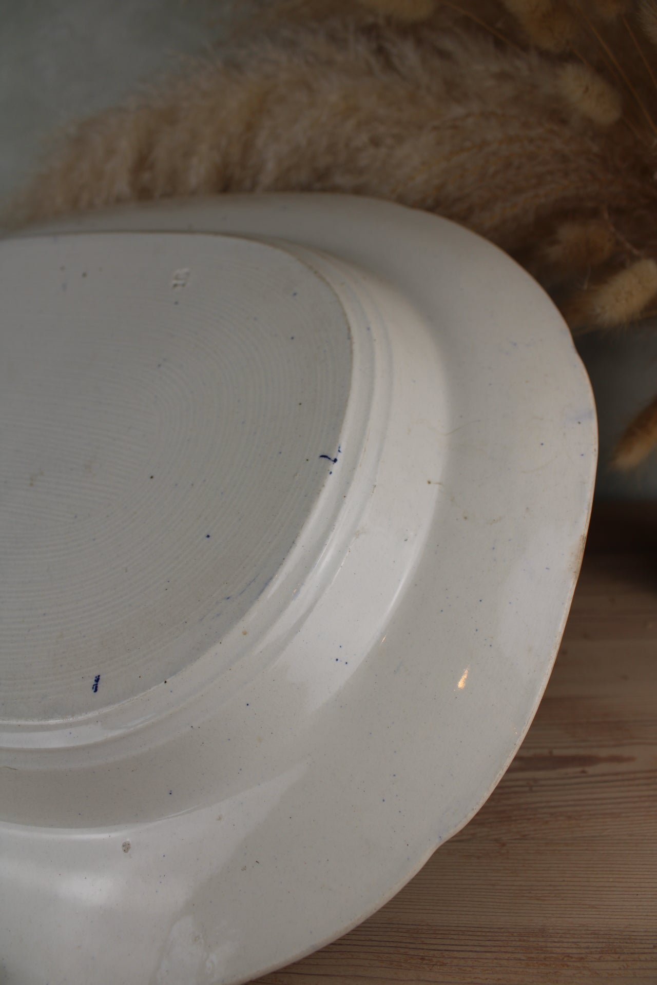 Extra Large Blue and White Old Willow Platter