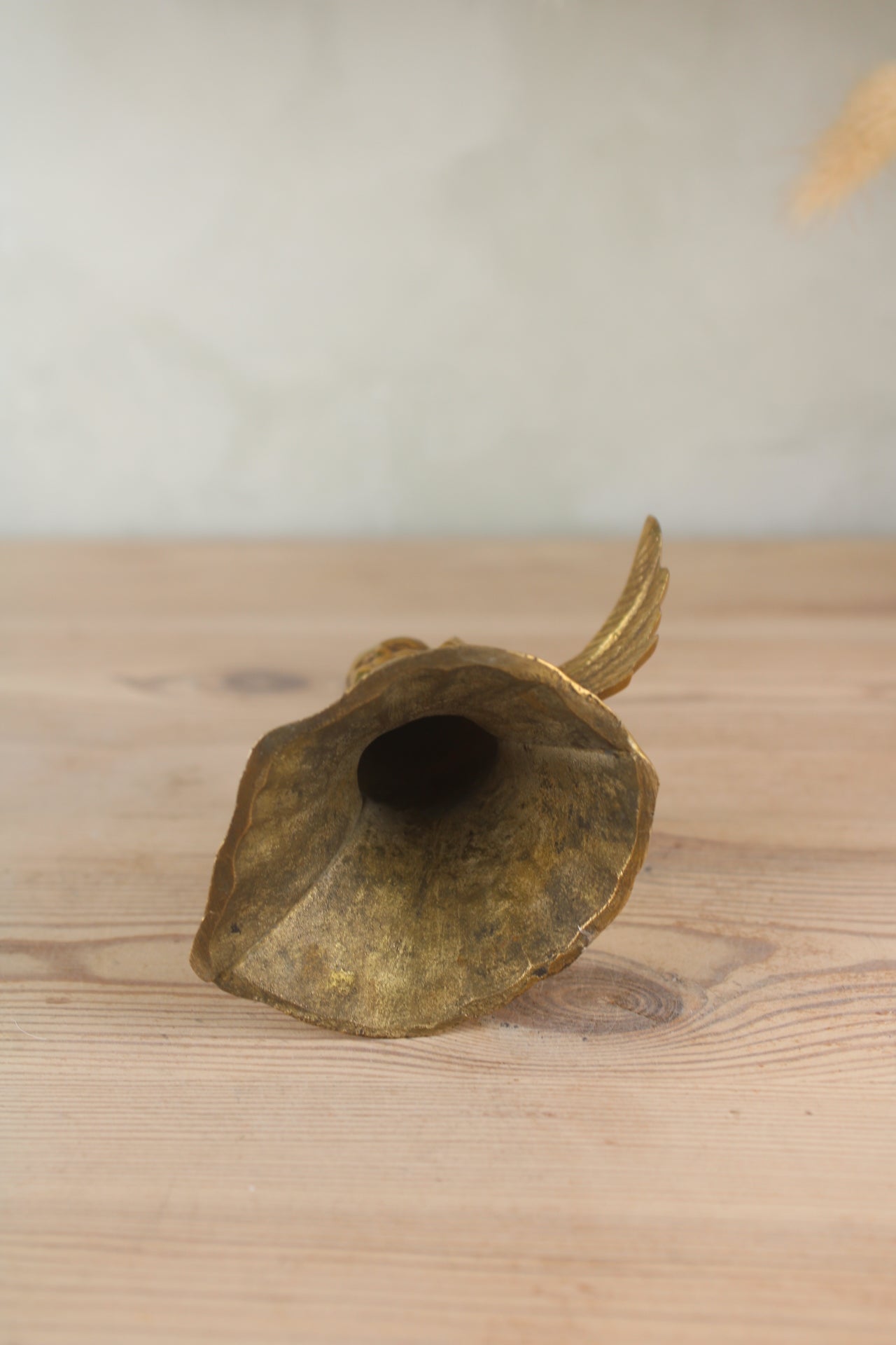 Brass Angel Christmas Candleholder