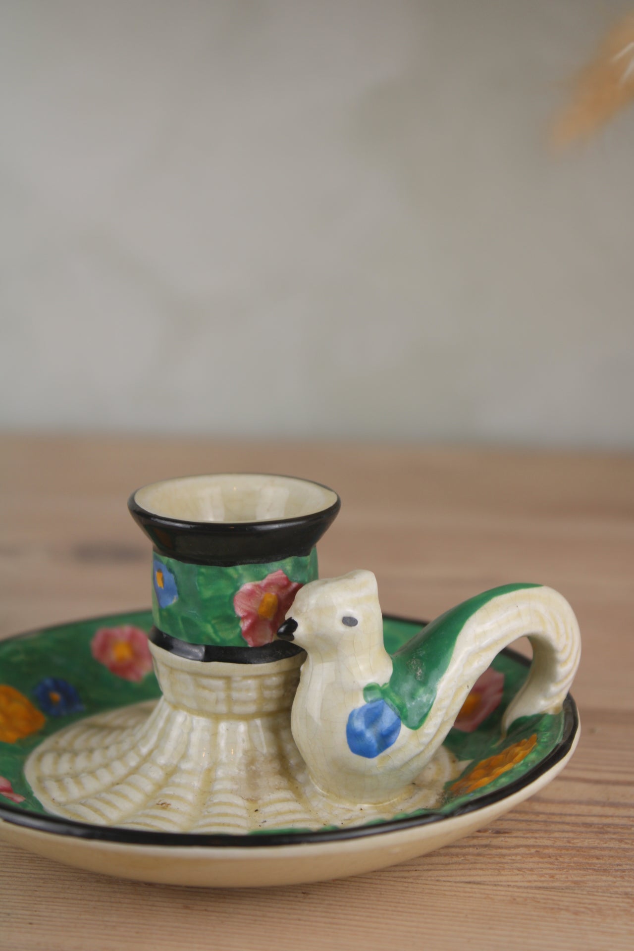 Ceramic Bird Candleholder