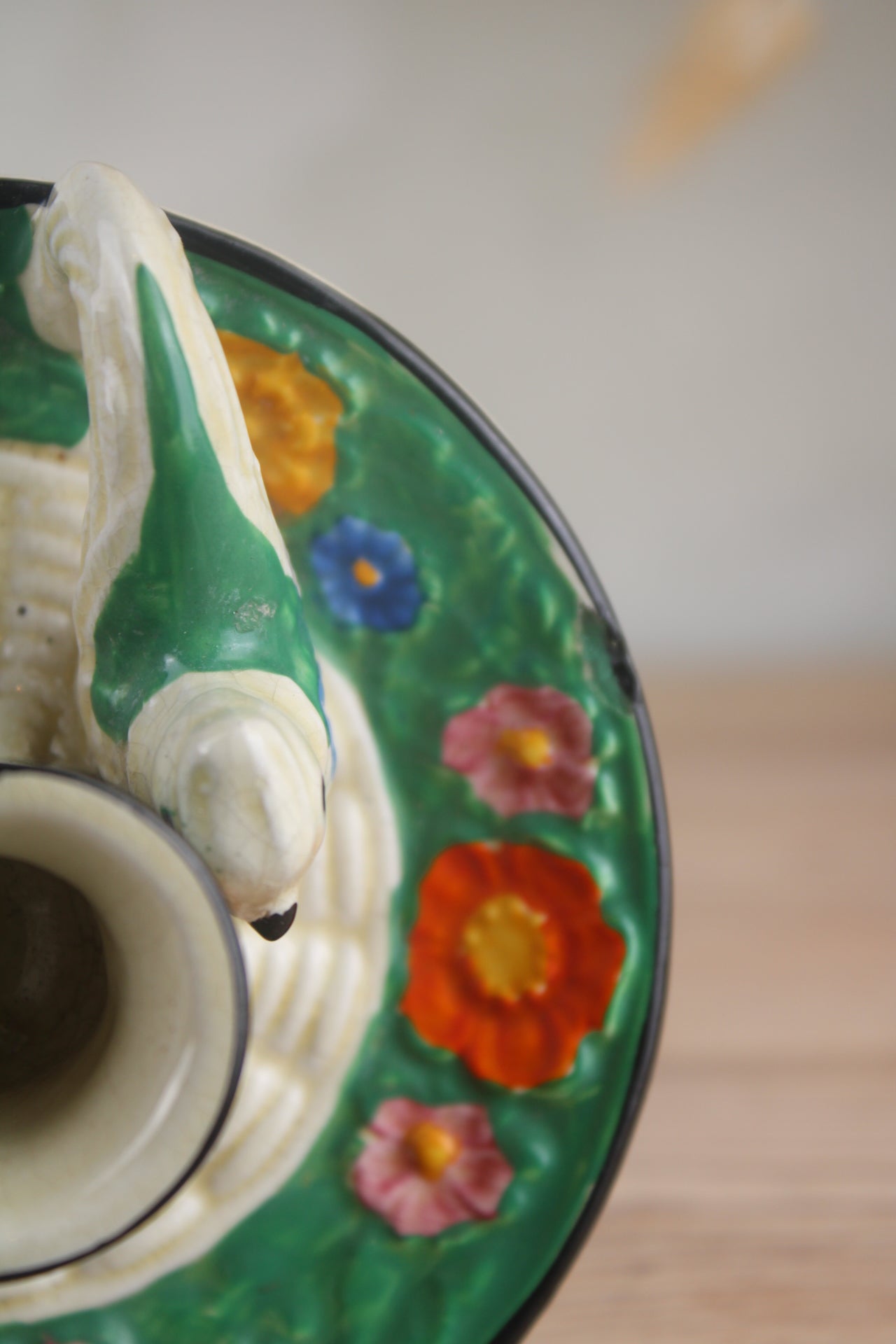 Ceramic Bird Candleholder