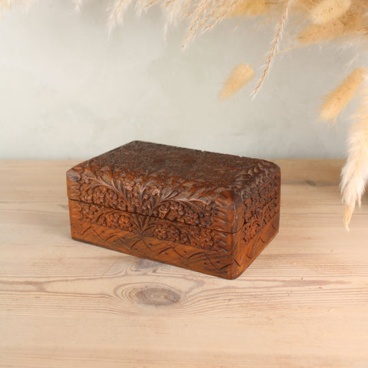 Floral Wooden Jewellery Box