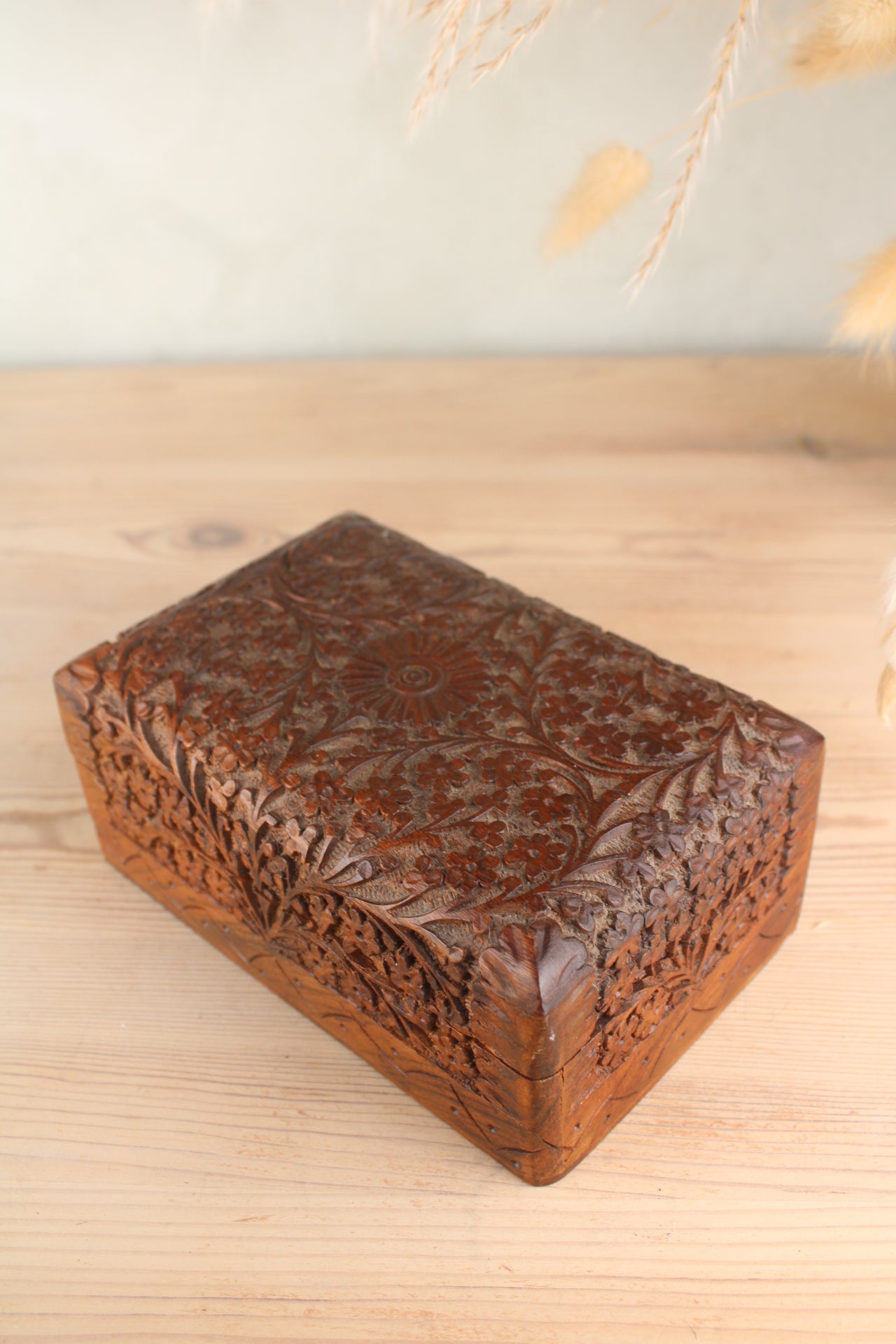 Floral Wooden Jewellery Box