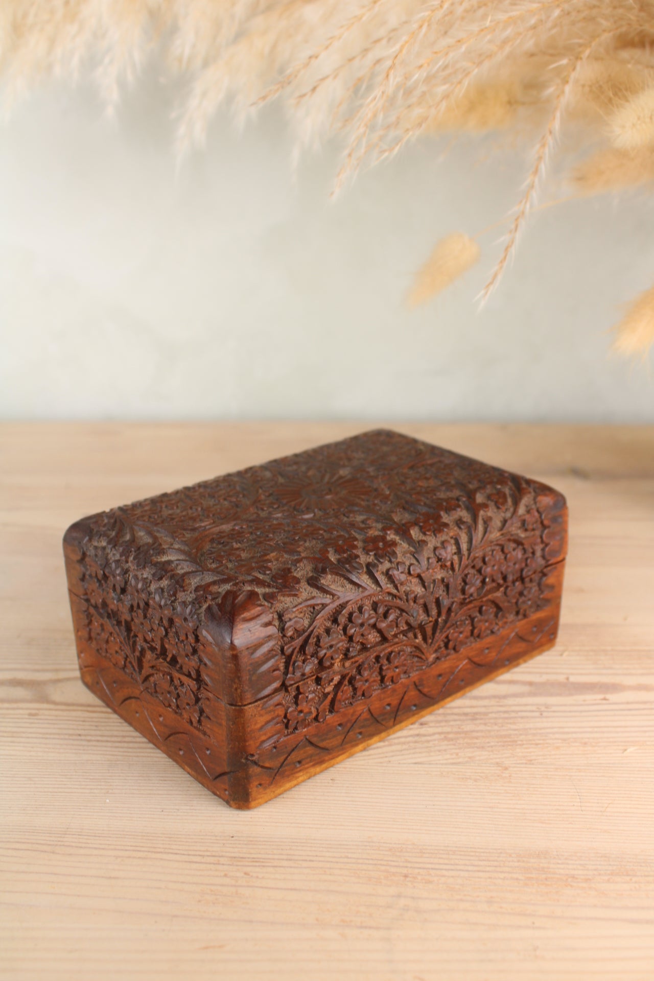 Floral Wooden Jewellery Box