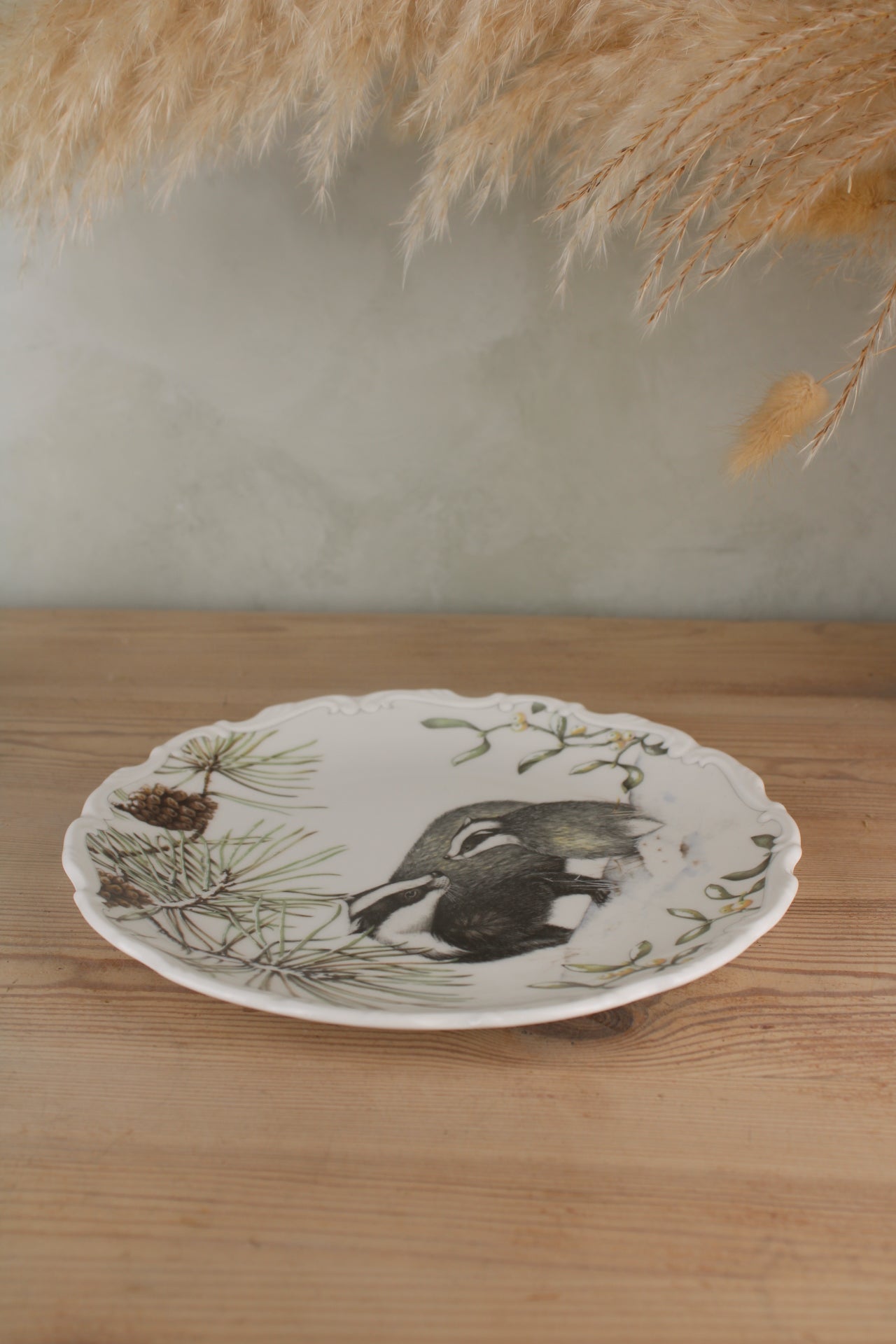 Royal Albert Winter Harmony Badgers Hanging Plate