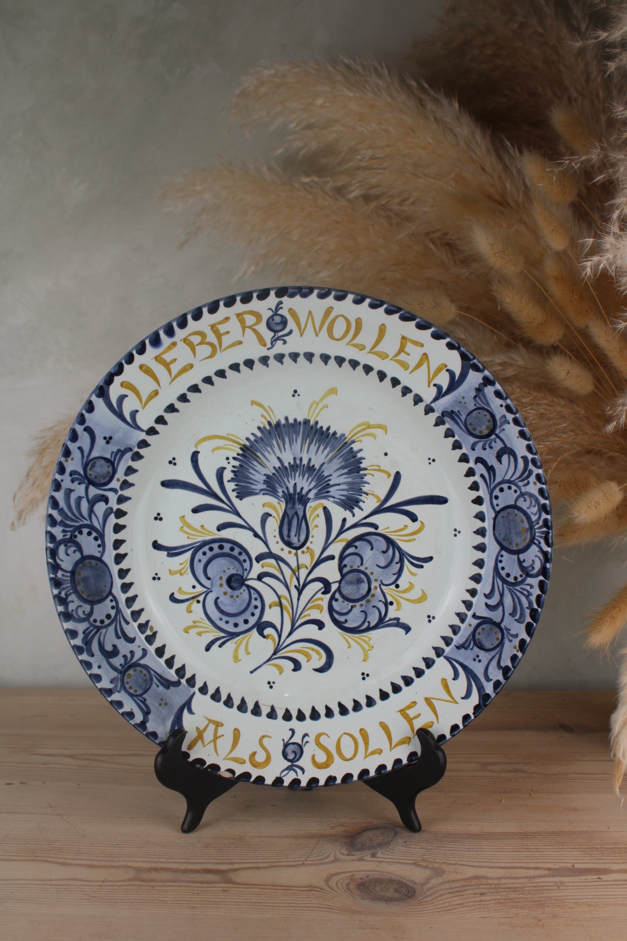 Blue and White Portuguese Hanging Plate
