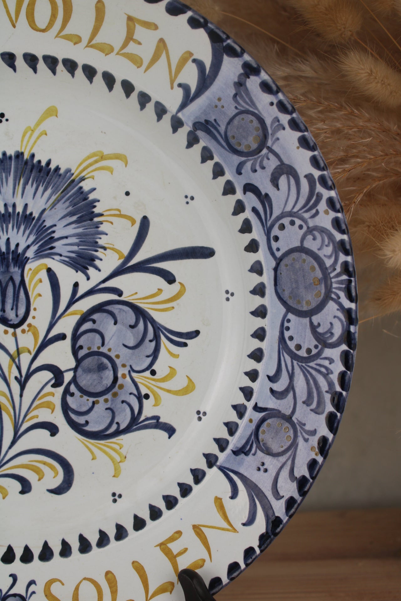 Blue and White Portuguese Hanging Plate