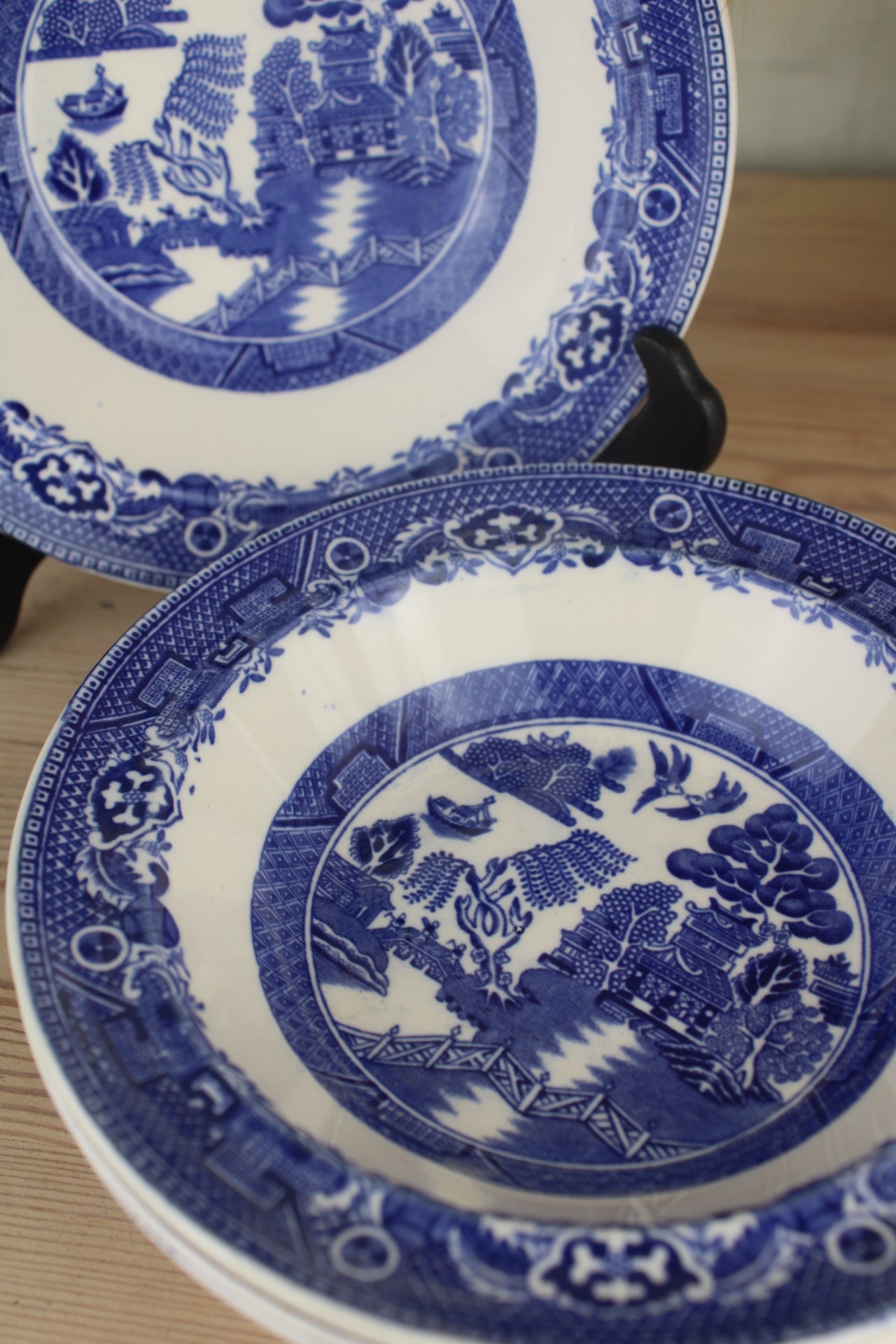 Set of 4 Old Willow Alfred Meakin Bowls