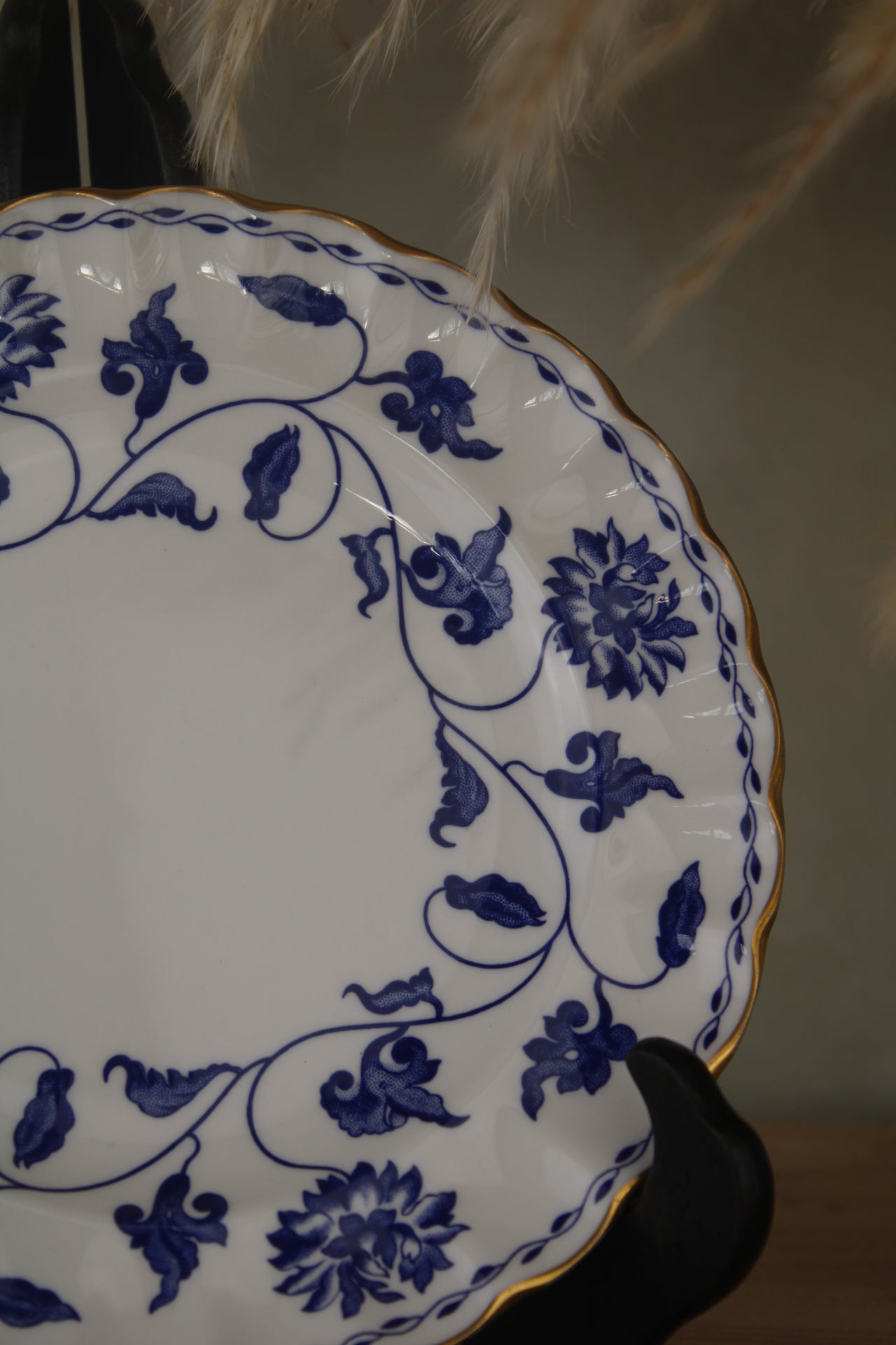 Set of 4 Spode Blue Colonel Side Plates