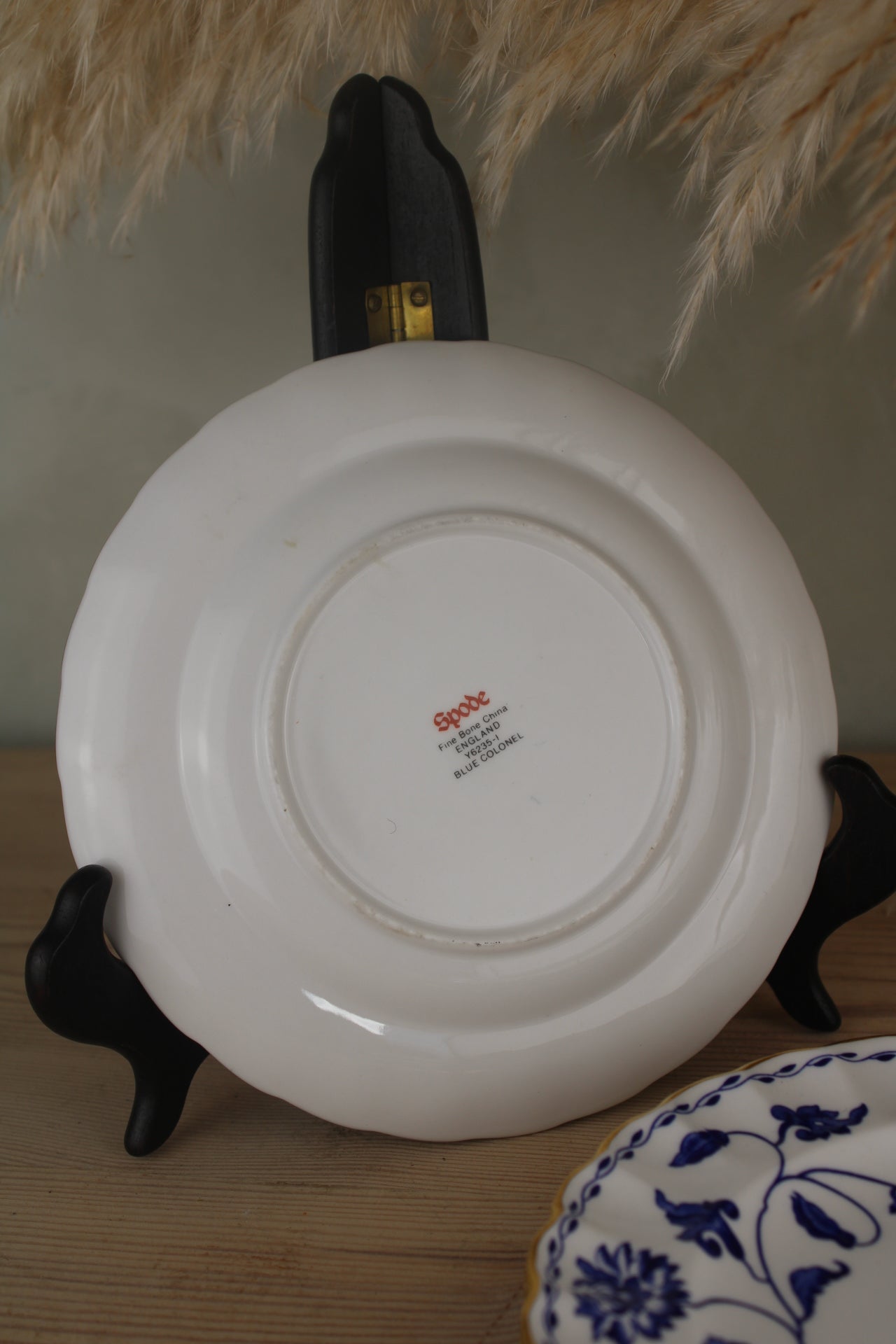 Set of 4 Spode Blue Colonel Side Plates