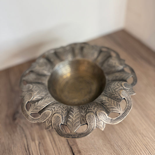 Metal Silver Made in India Decorative Bowl