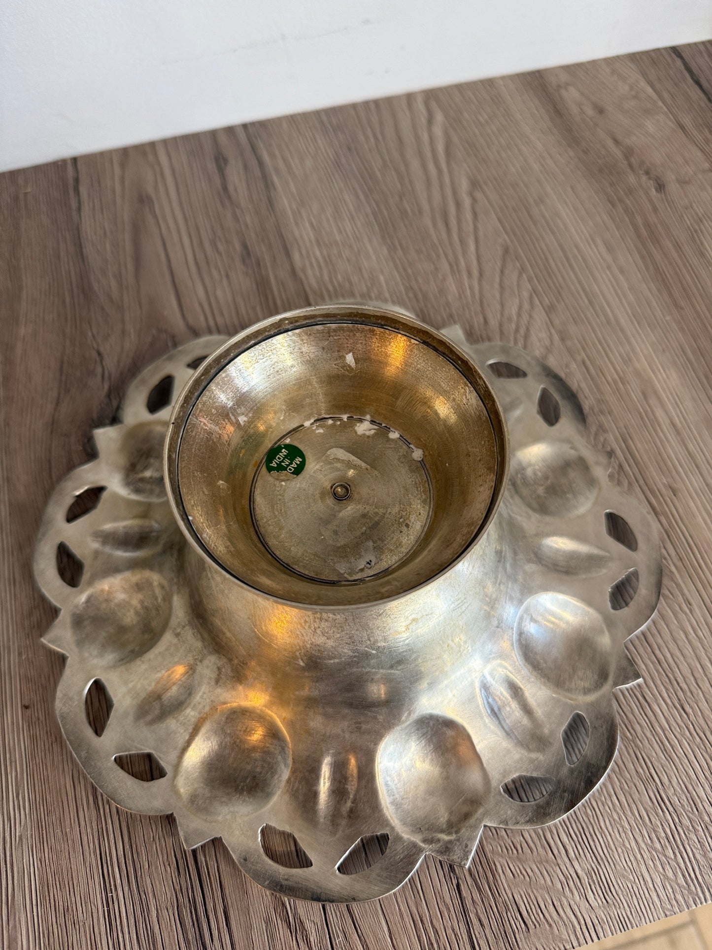 Metal Silver Made in India Decorative Bowl