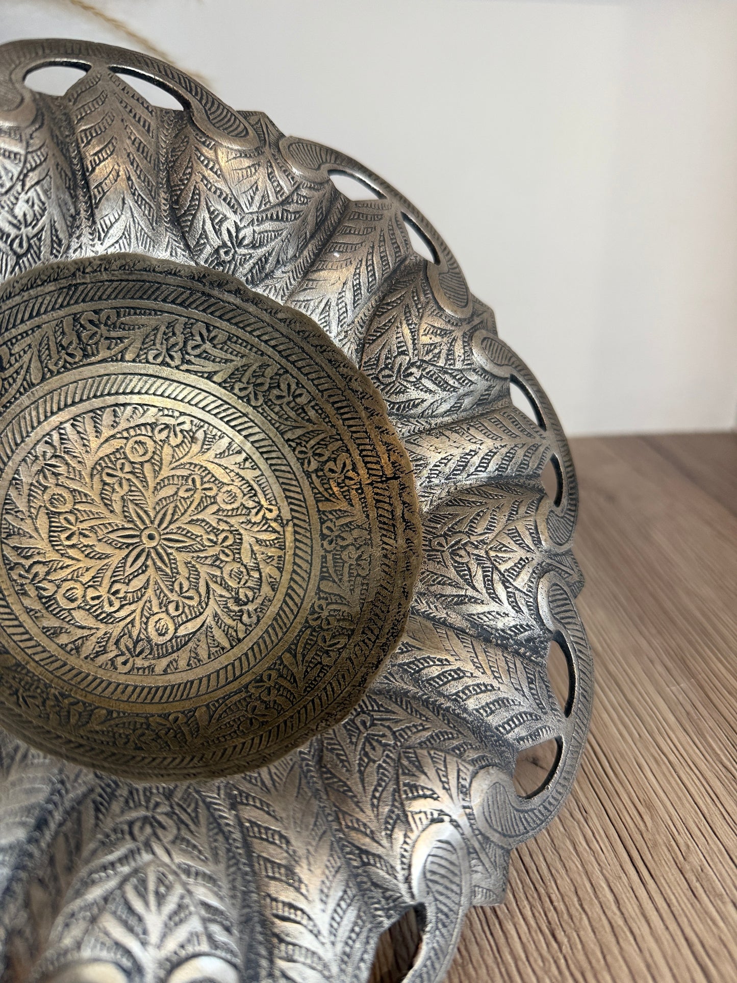 Metal Silver Made in India Decorative Bowl