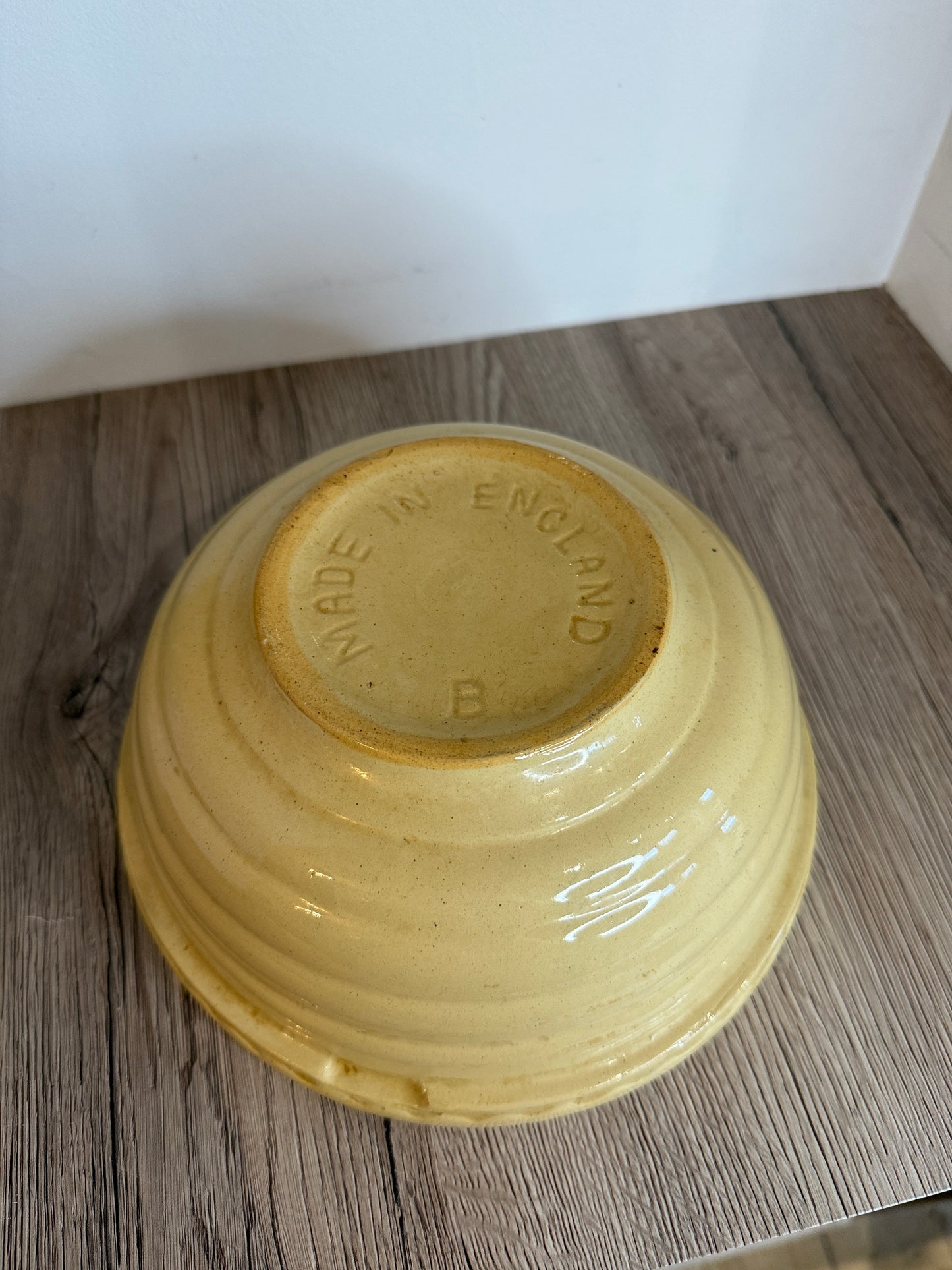 Small vintage Yellow Ceramic Mixing Bowl