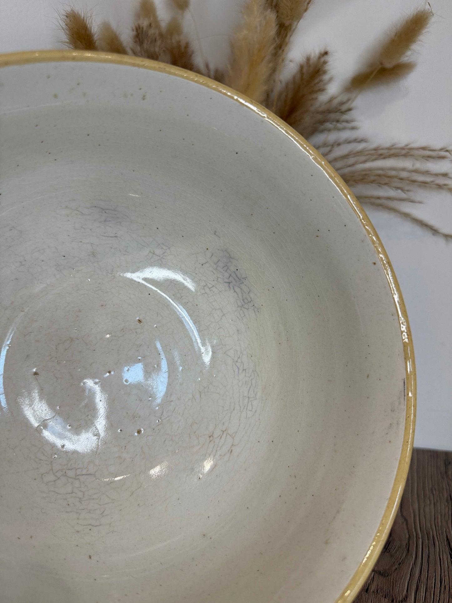 Small vintage Yellow Ceramic Mixing Bowl