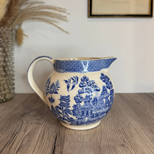 Blue and White Vintage Jug