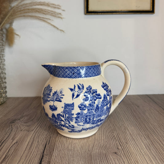 Blue and White Vintage Jug