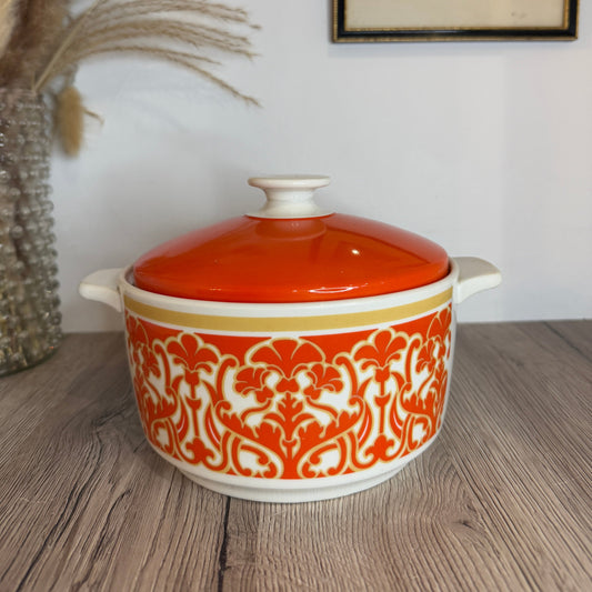 Royal Doulton Orange Retro Cooking Pot Casserole Dish