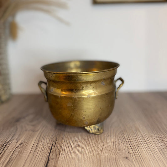 Brass Vintage Plant Pot