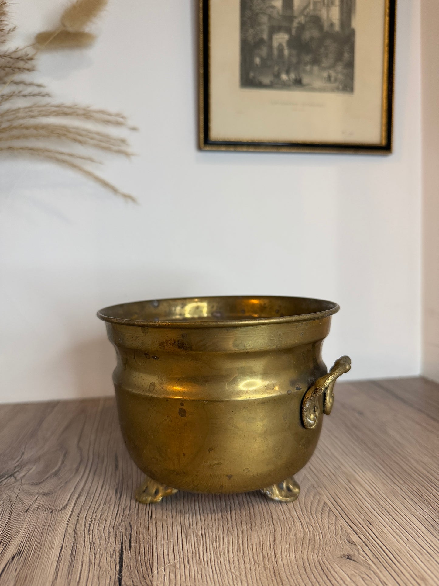 Brass Vintage Plant Pot