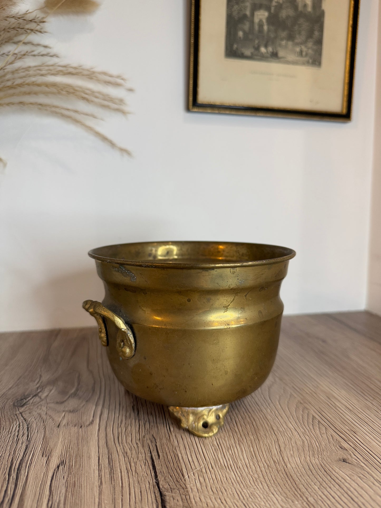 Brass Vintage Plant Pot