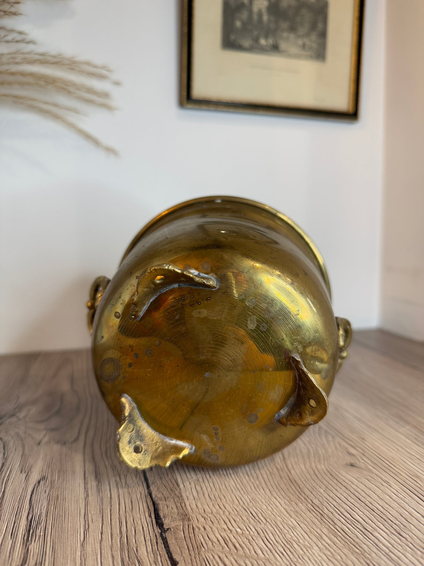 Brass Vintage Plant Pot