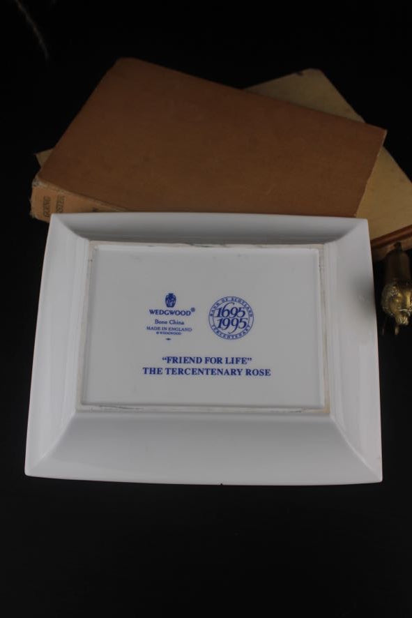 Wedgewood 'Friend for Life' Rose Rectangle Dish