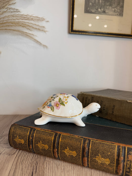 Aynsley Cottage Garden Turtle Trinket Box