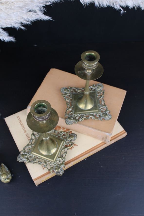 Pair of Brass Candlesticks