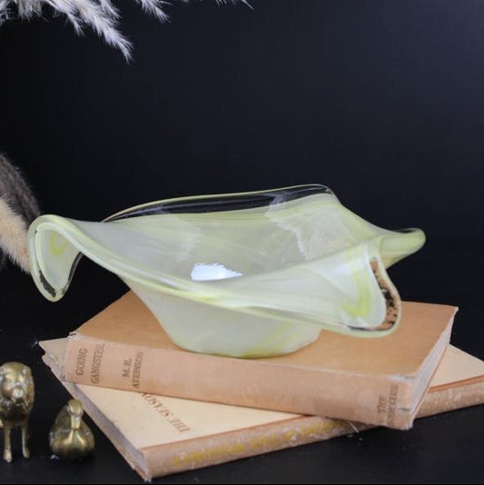 Merino Glass Chartreuse Bowl