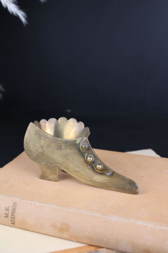 Brass Shoe Pot