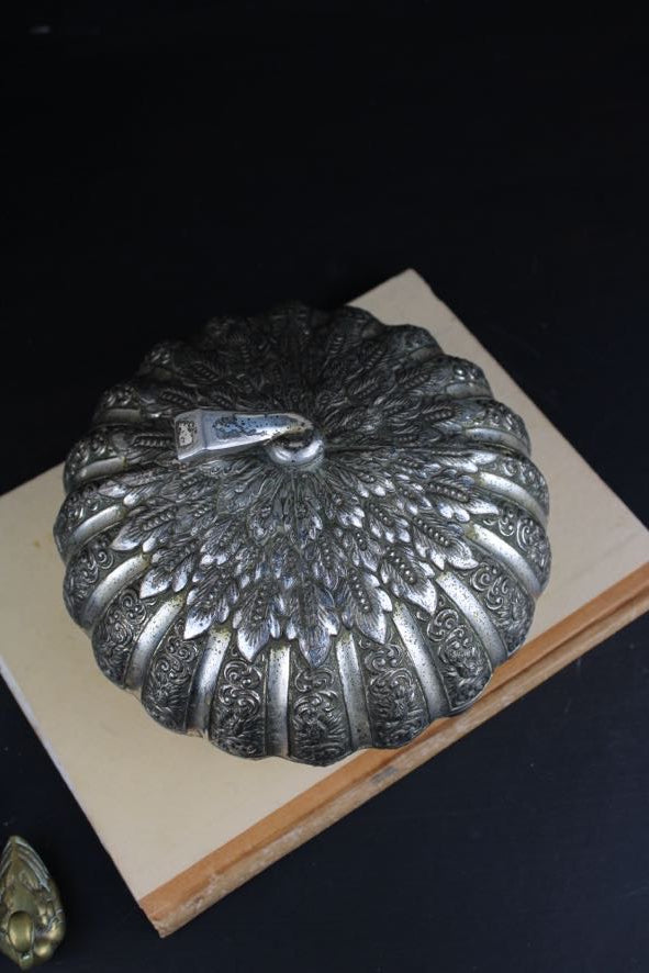 Vintage Highlands Silverplate Pumpkin pot