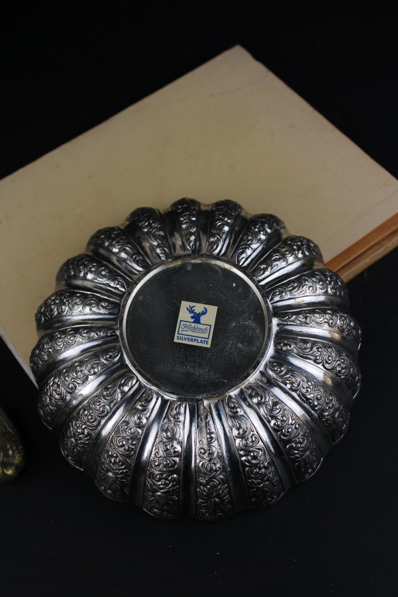 Vintage Highlands Silverplate Pumpkin pot