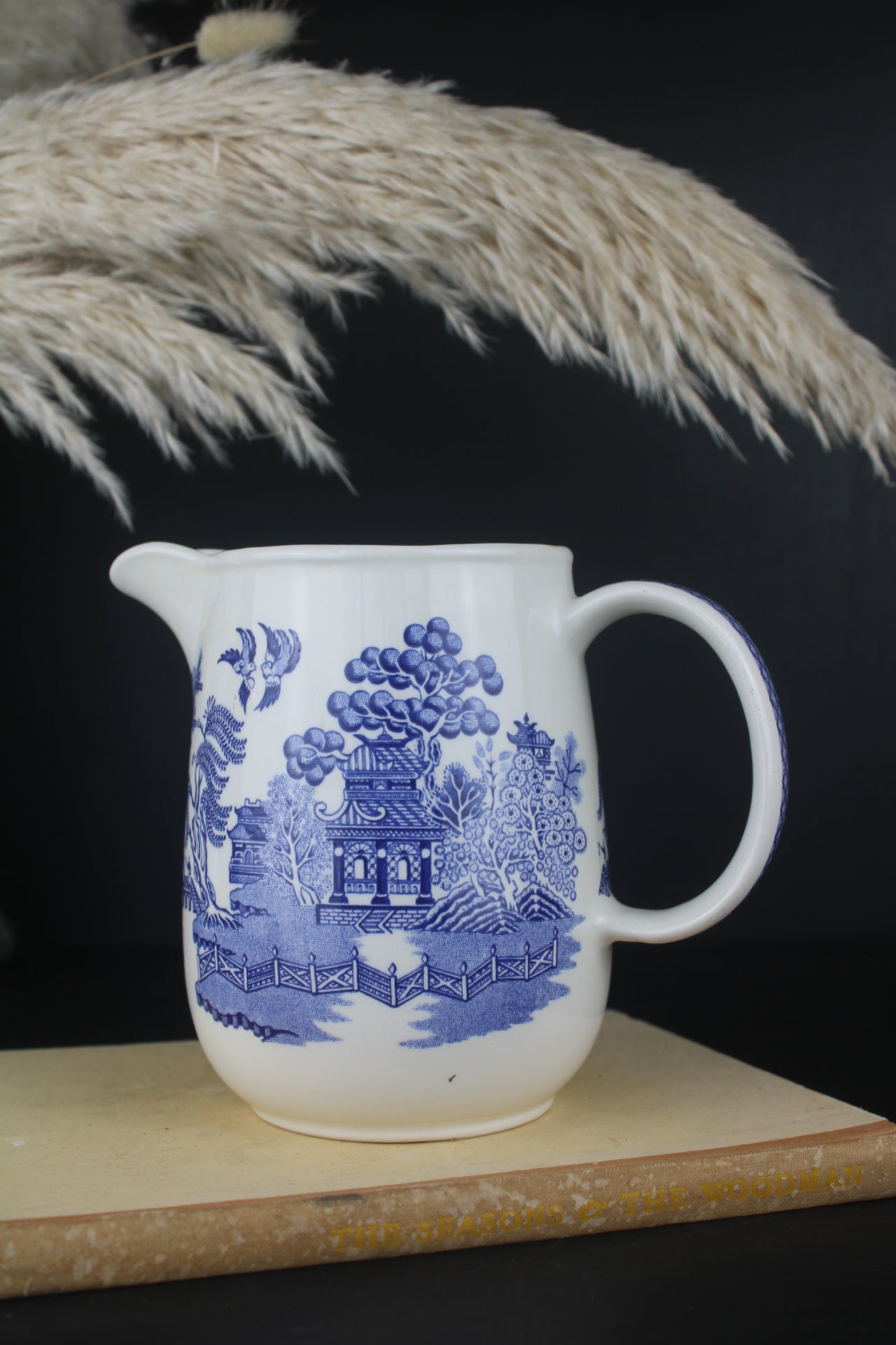 Sadler Blue and White Old Willow Jug