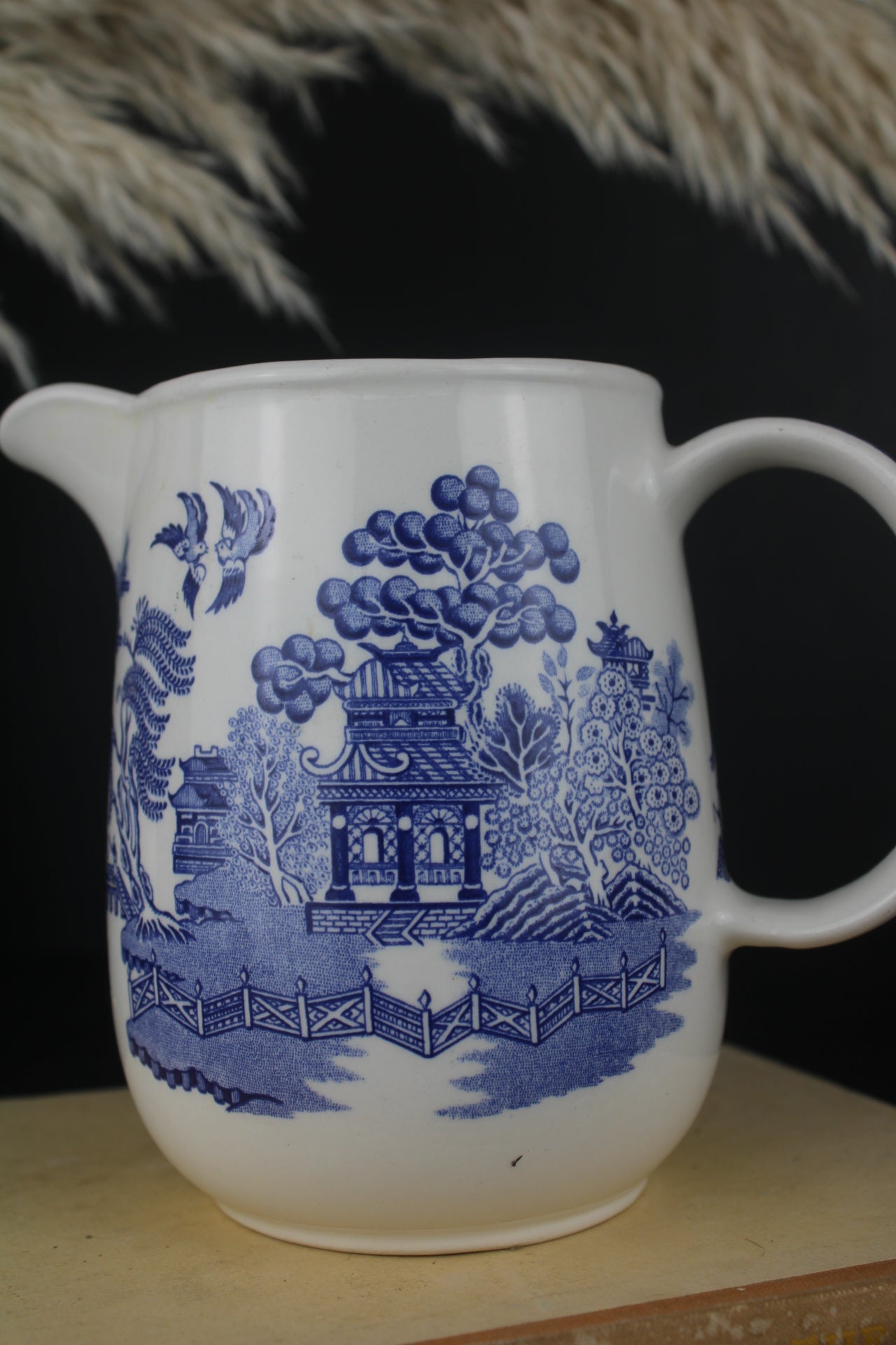 Sadler Blue and White Old Willow Jug