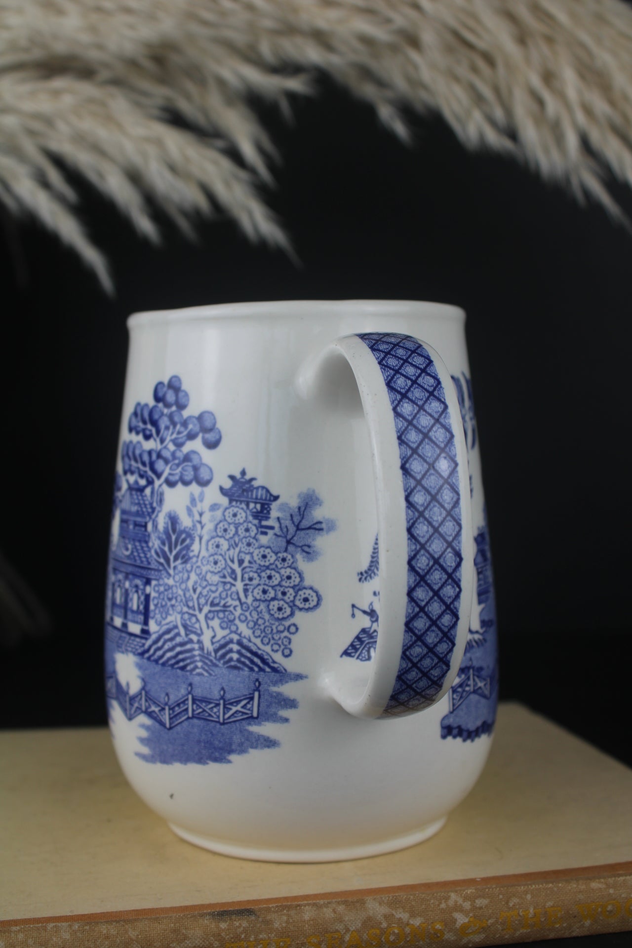 Sadler Blue and White Old Willow Jug