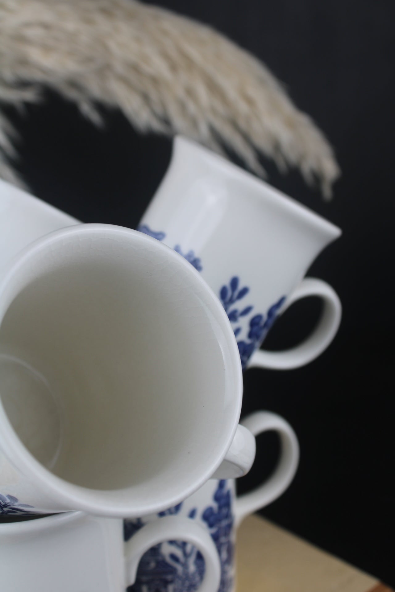 Set of 6 Old Willow Mugs