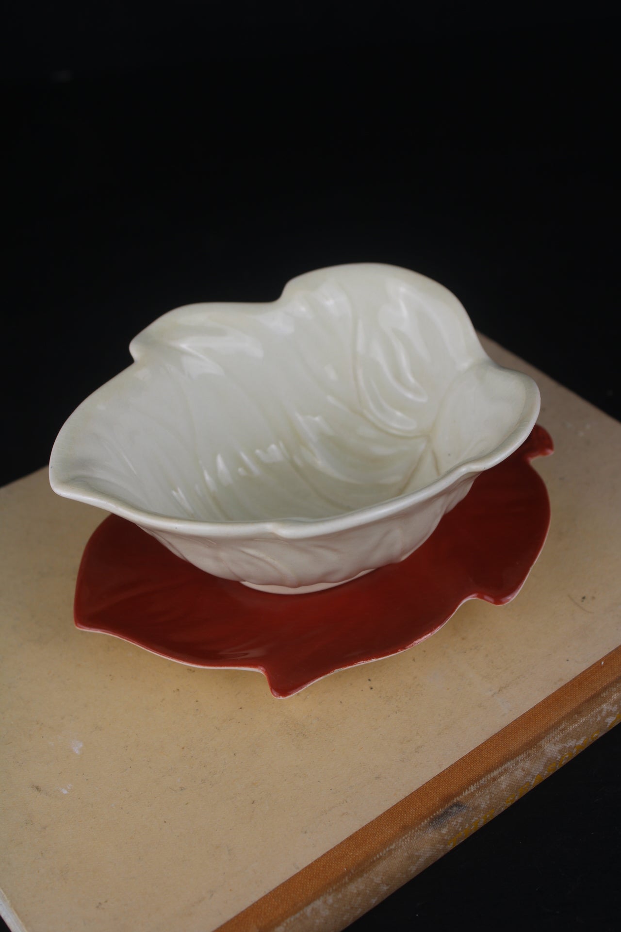 Carlton Ware Leaf Bowl and Saucer