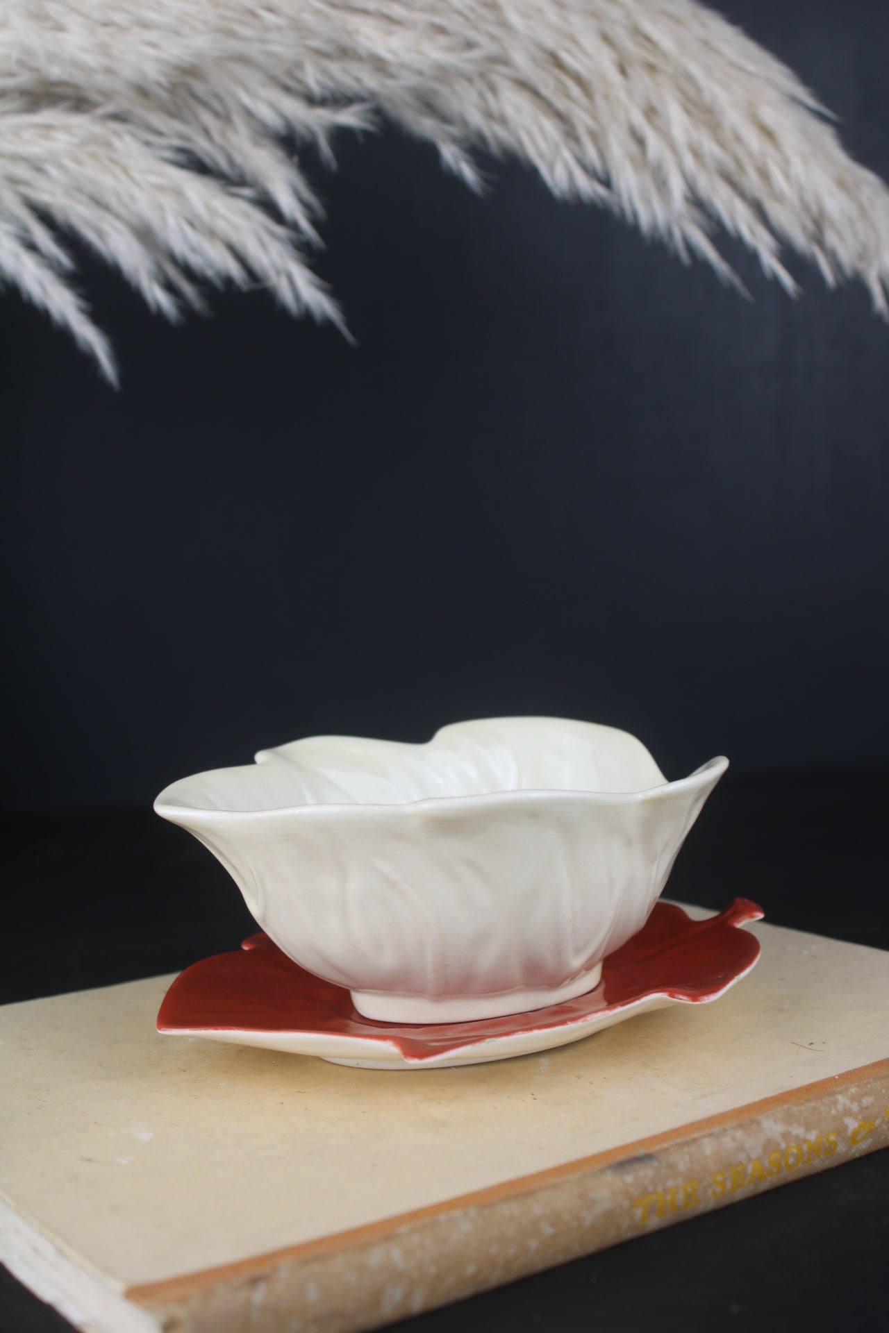 Carlton Ware Leaf Bowl and Saucer
