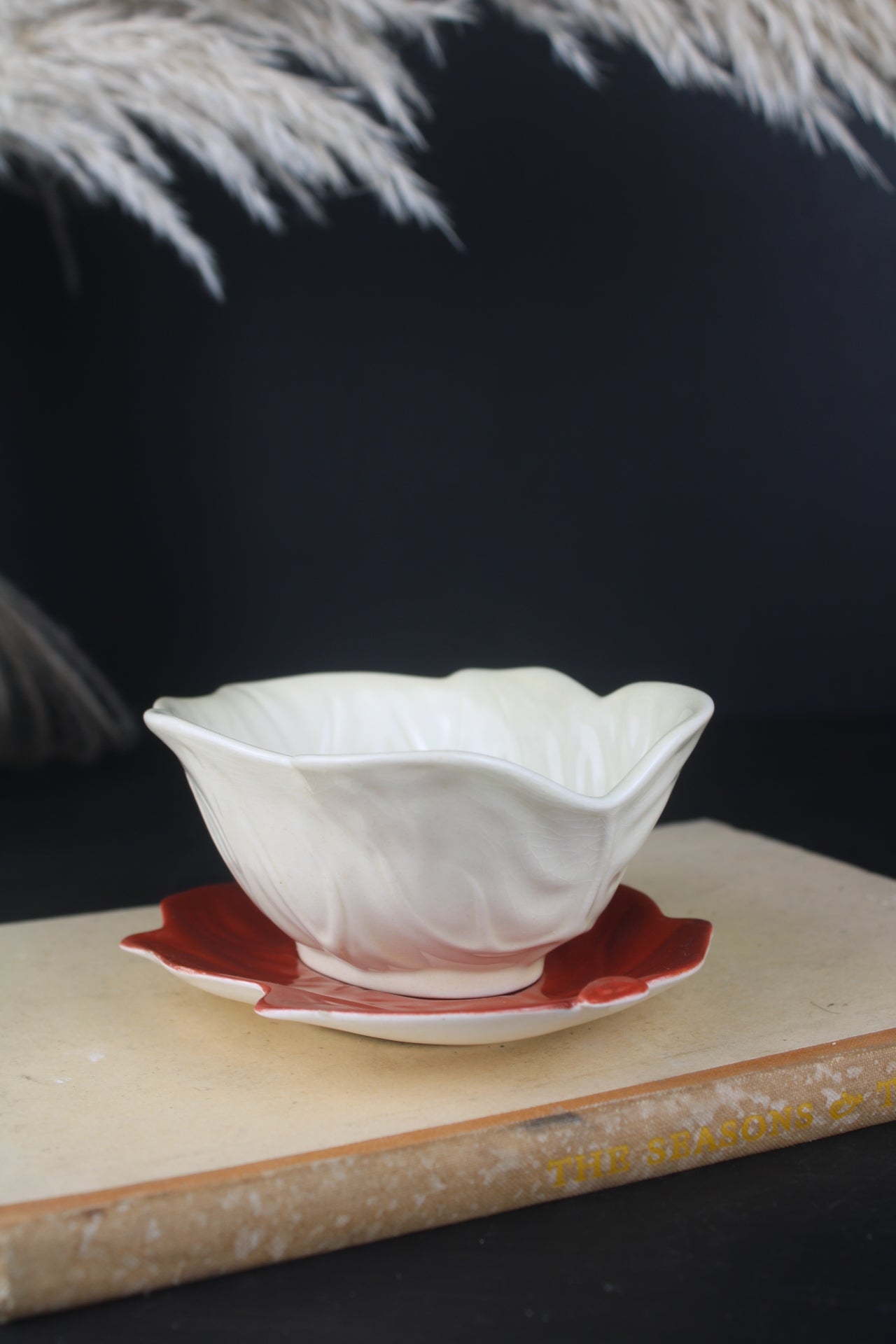Carlton Ware Leaf Bowl and Saucer