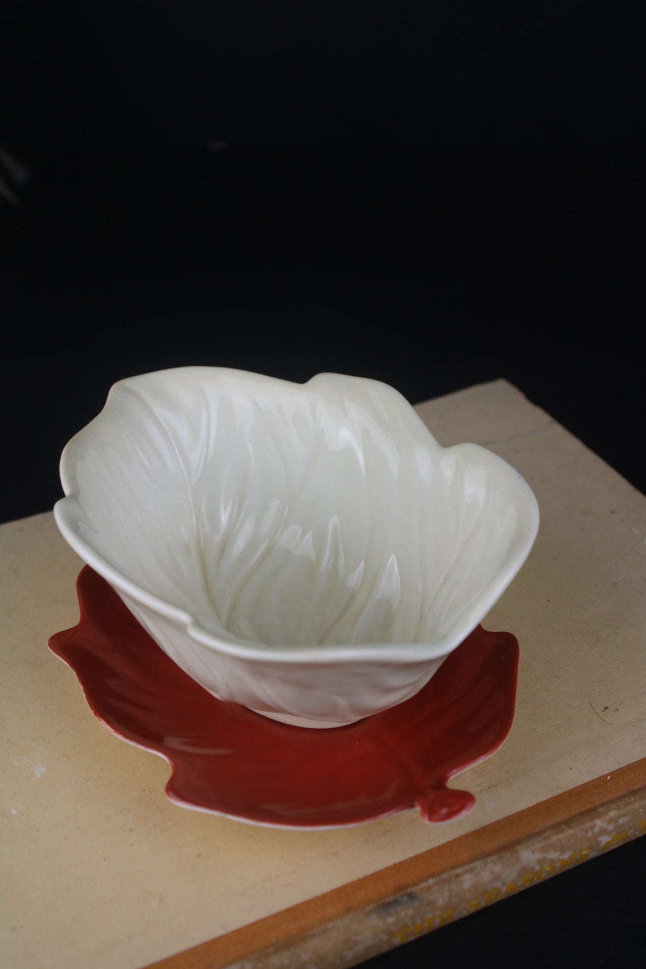 Carlton Ware Leaf Bowl and Saucer