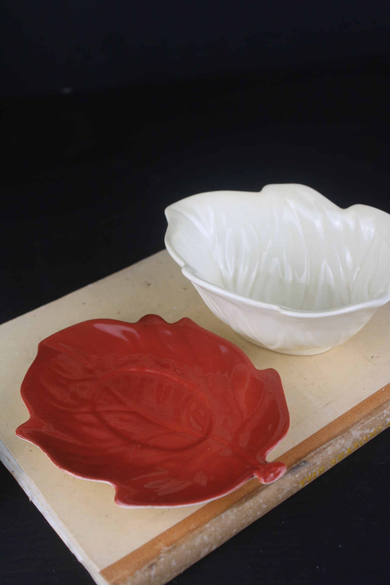 Carlton Ware Leaf Bowl and Saucer