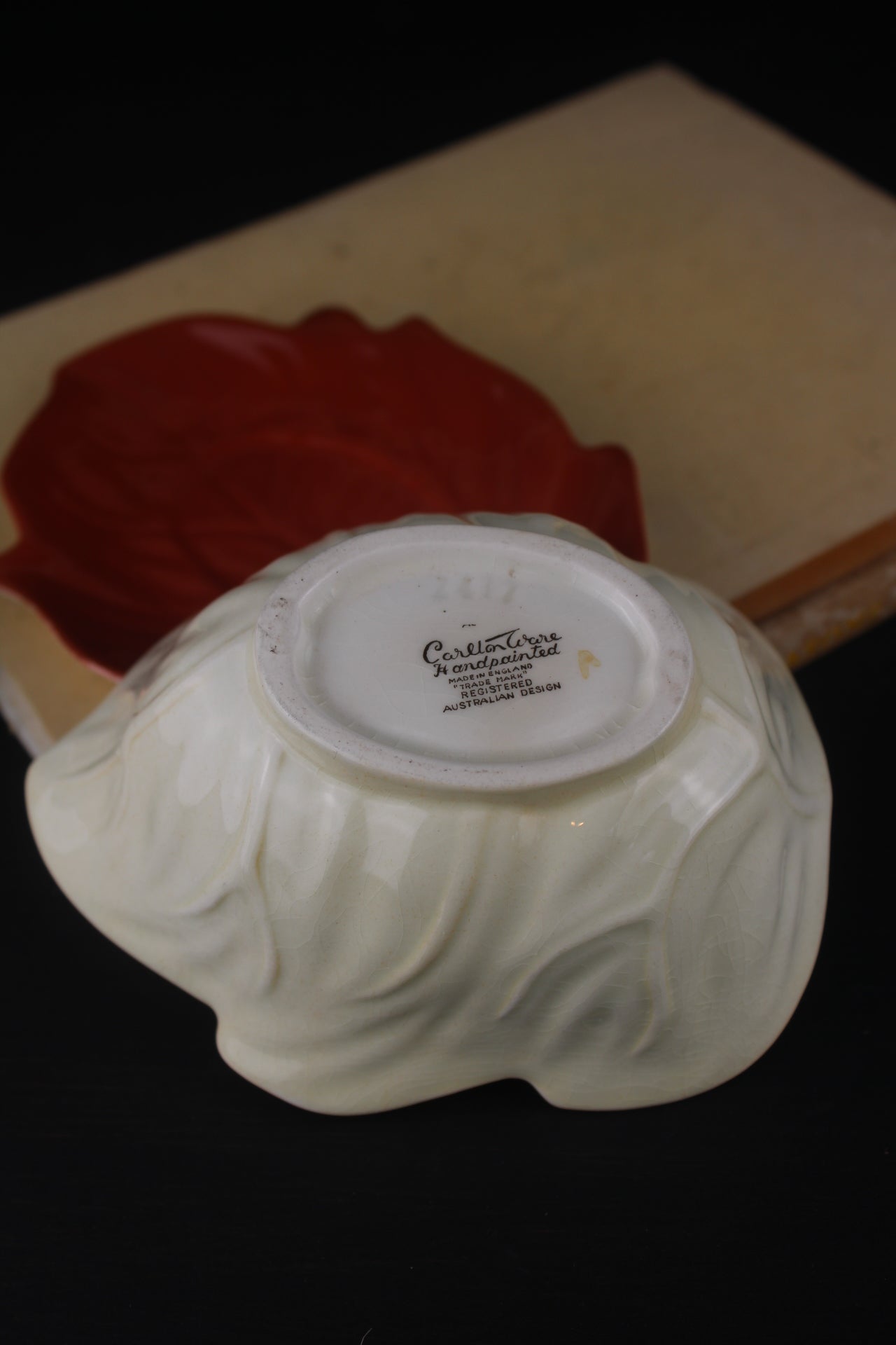 Carlton Ware Leaf Bowl and Saucer