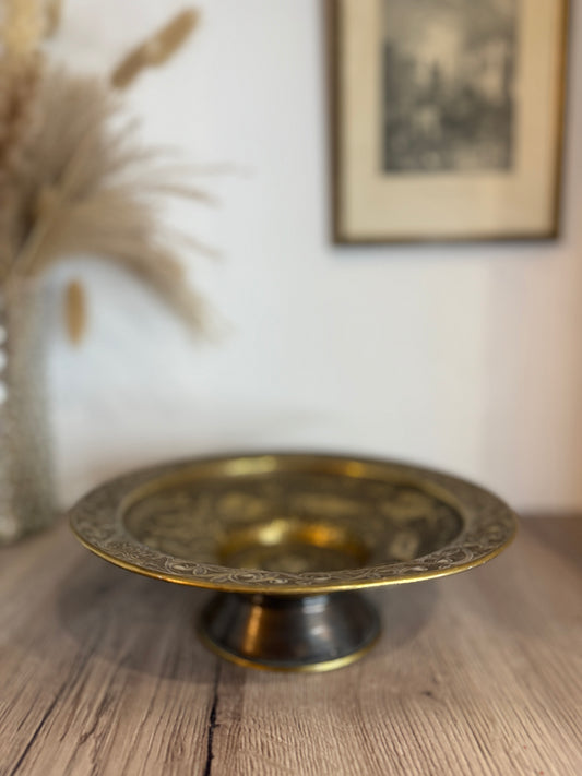 Brass Fish Standing Bowl