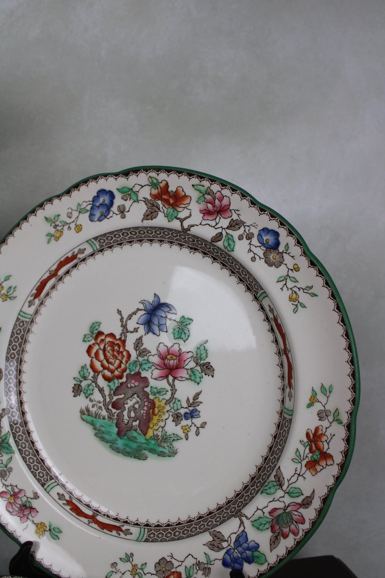 Set of 4 Copeland Spode Chinese Rose Dinner Plates