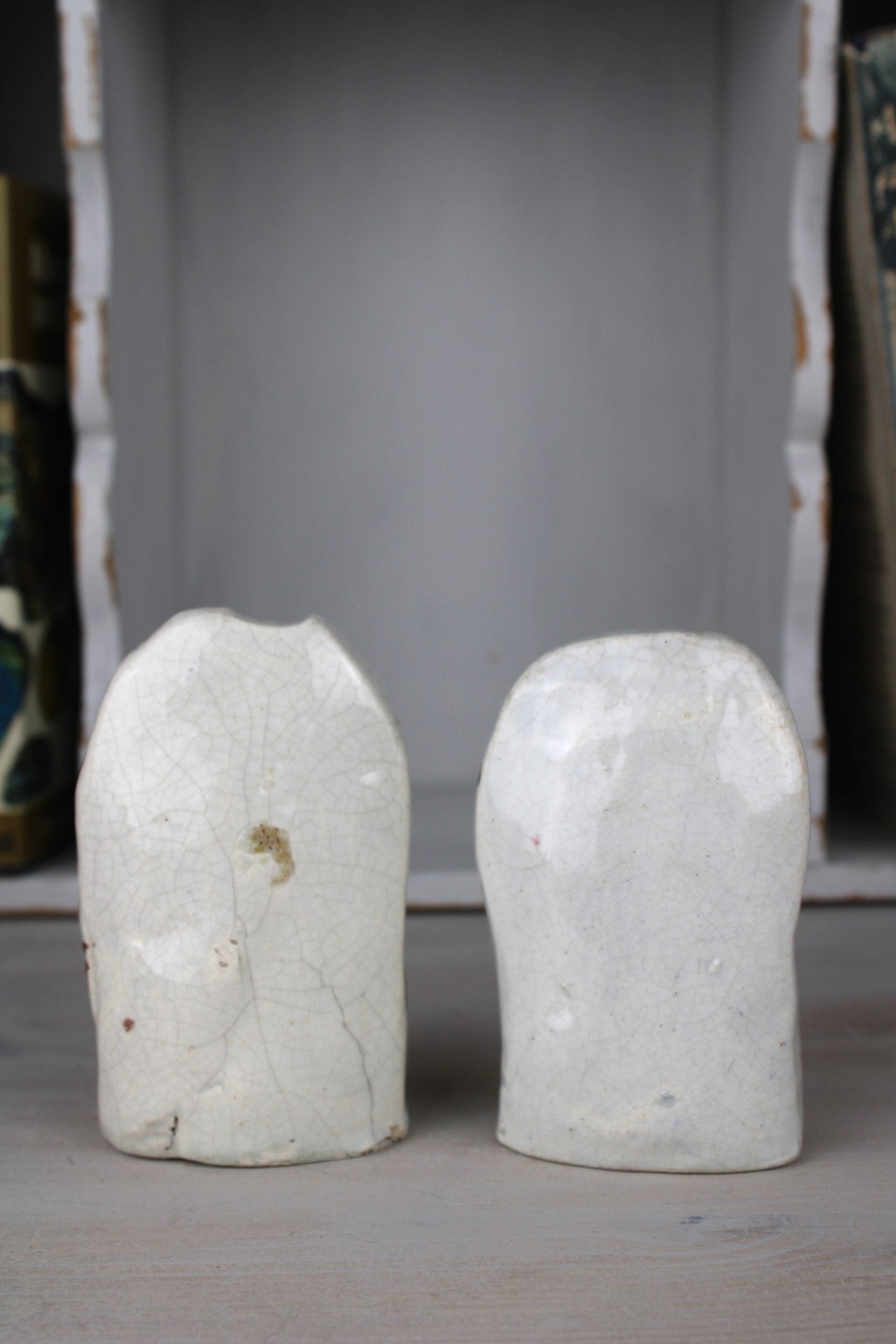 Pair of Small Staffordshire Flatback Figurines